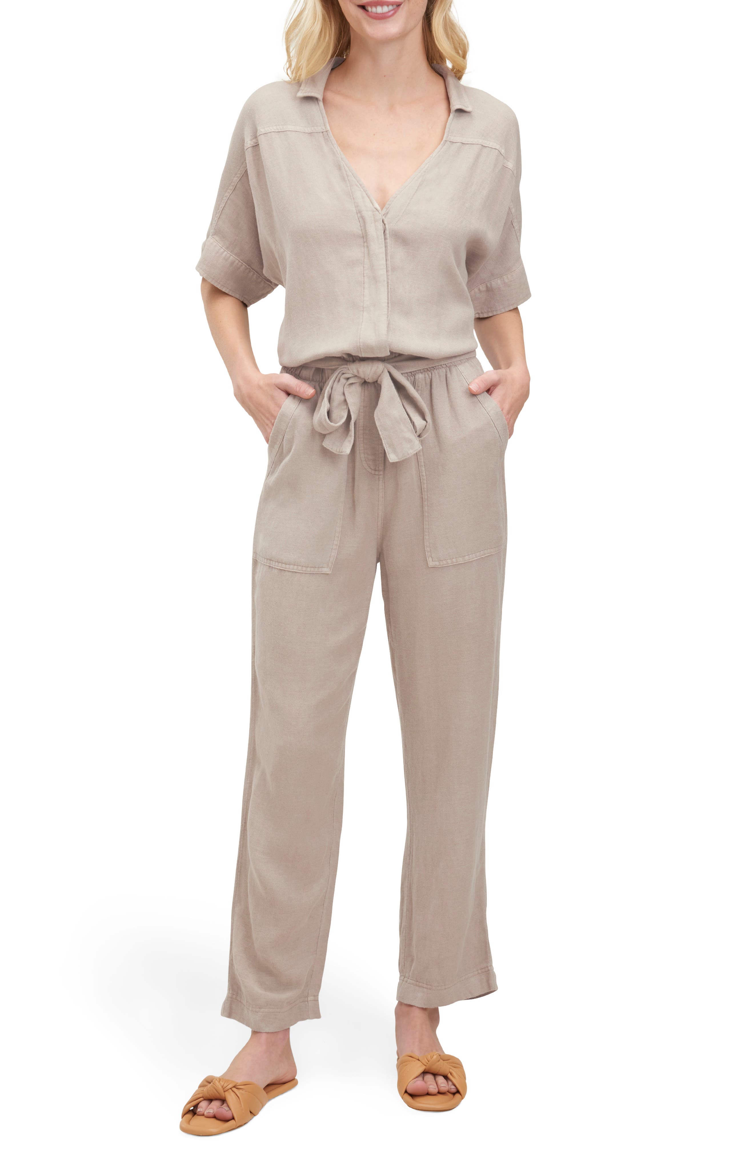 Wofupowga Womens Short Sleeve Loose Wide Leg Capri Pants Romper Jumpsuits Wofupowga Womens Short Sleeve Loose Wide Leg Capri Pants Romper Jumpsuits